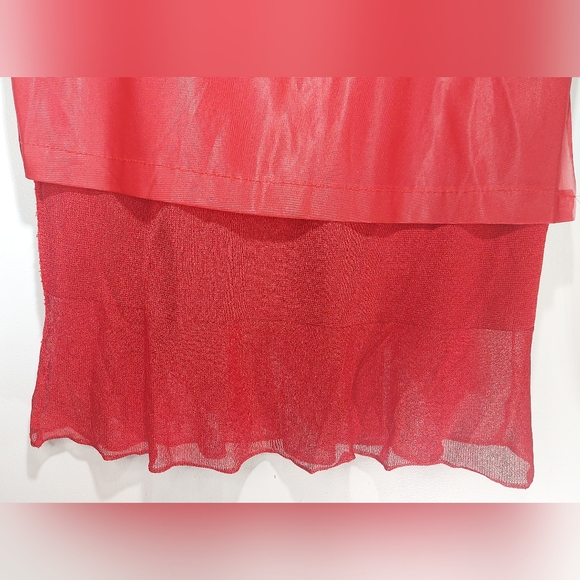 Moda Dionisio Pellizzari Red Maxi Skirt Size L - Picture 4 of 7